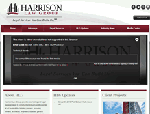 Tablet Screenshot of harrisonlawgroup.com